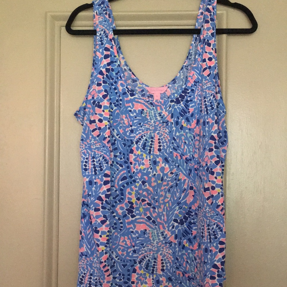 Iilly Pulitzer Kinsey tictac tile allover tank top